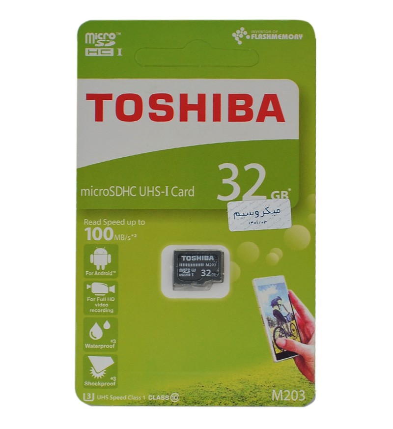 رم موبایل توشیبا (Toshiba) مدل 32GB M203 100MB/S رم موبایل توشیبا (Toshiba) مدل 32GB M203 100MB/S